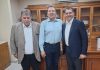 Edgar López y Lorenzo Ramírez visitan al ministro Carlos Giménez