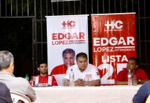 Precandidatura de Edgar López sigue encabezando encuesta con un «crecimiento sostenido»