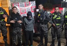 Intentó agredir a linces y quedó detenido