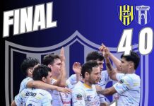 Triunfo goleó a Barrio Guaraní y se quedó con el último boleto a Cuartos de Final