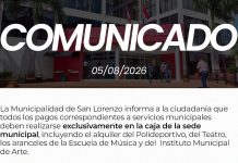Municipalidad informa que «todos los pagos correspondientes a servicios municipales deben realizarse exclusivamente en la caja de la sede municipal»