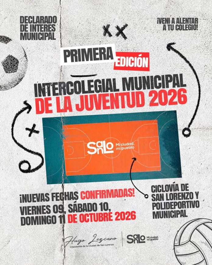 Intercolegial Municipal de la Juventud 2026 ya tiene nuevas fechas confirmadas