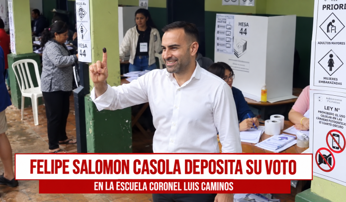 Felipe Salomón pide participación y asegura estar “tranquilo y confiado”