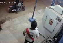 Hombre armado roba moto frente a una bodega en Santa María y efectúa disparo
